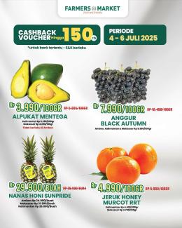 Promo Terbaru Farmers Market Weekend 4 Juli – 6 Juli 2025 Promo Terbaru Farmers Market Weekend 4 Juli – 6 Juli 2025
