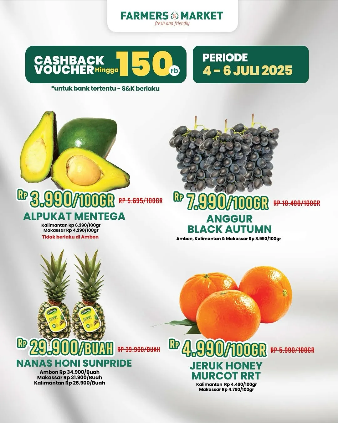 Promo Terbaru Farmers Market Weekend 4 Juli – 6 Juli 2025