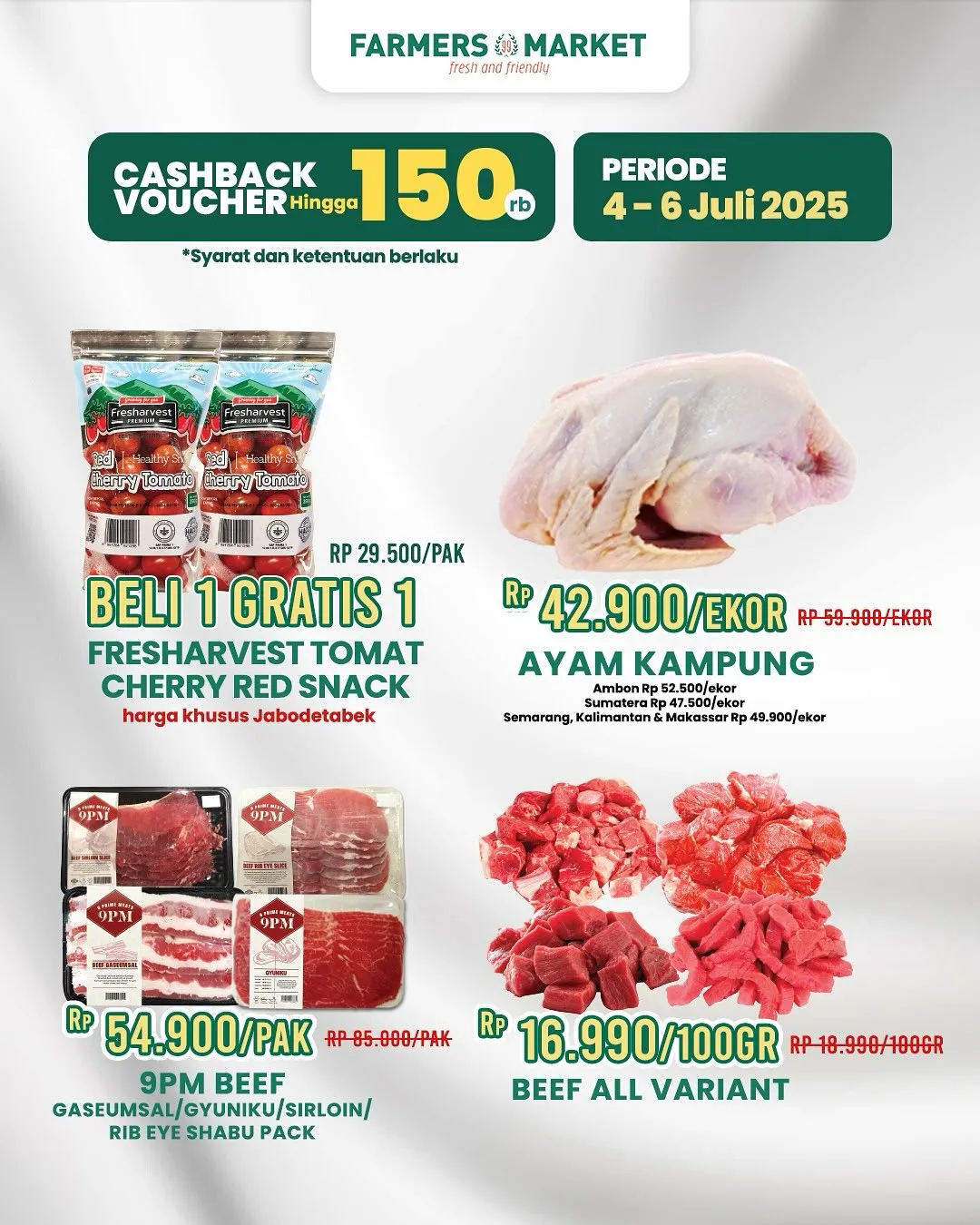 Promo Terbaru Farmers Market Weekend 4 Juli – 6 Juli 2025