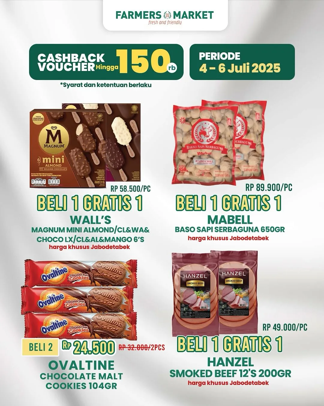 Promo Terbaru Farmers Market Weekend 4 Juli – 6 Juli 2025