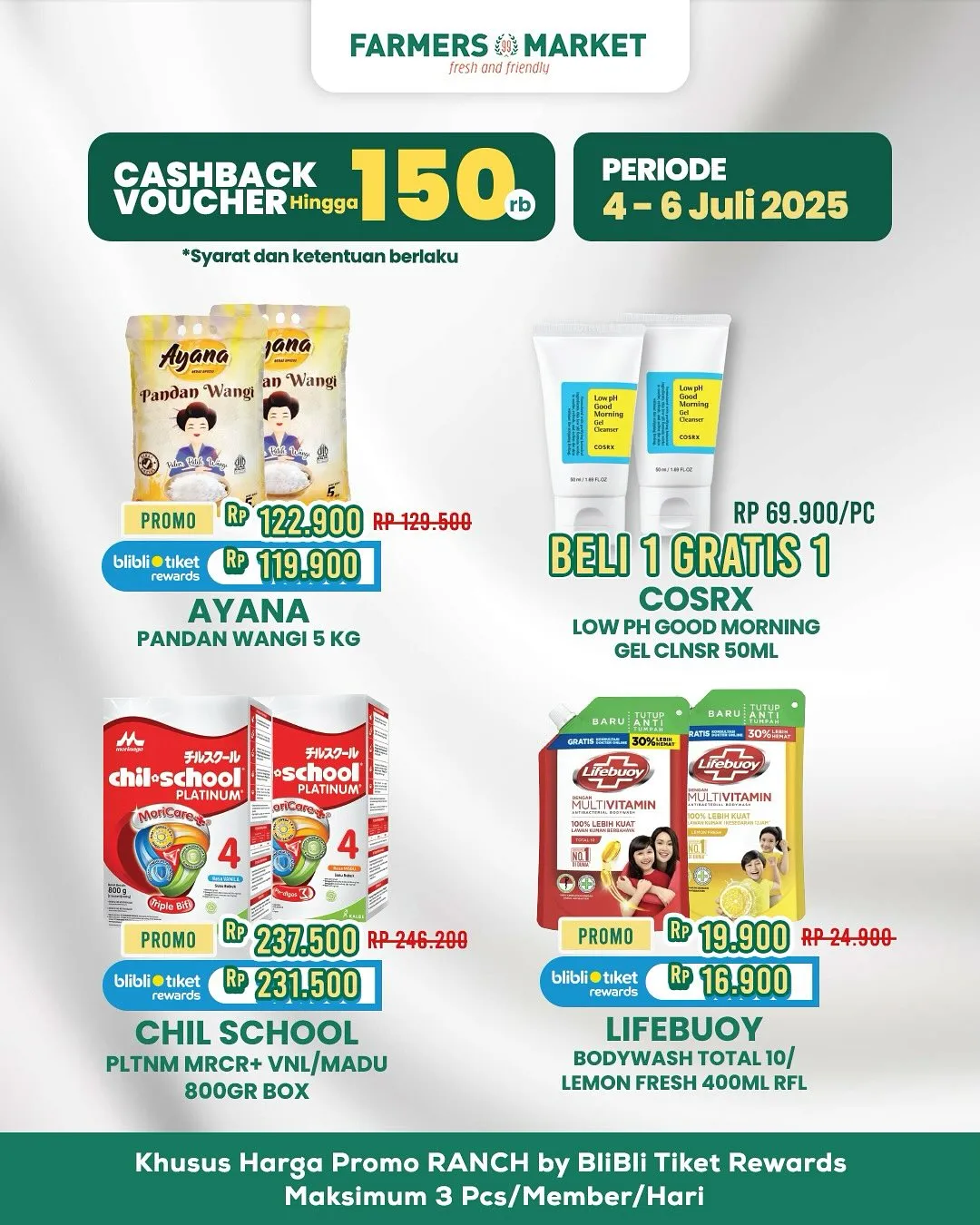 Promo Terbaru Farmers Market Weekend 4 Juli – 6 Juli 2025