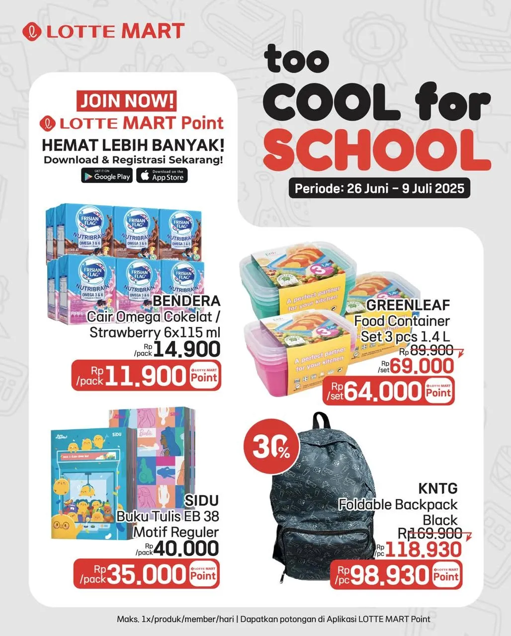 Promo Terbaru Too Cool for School Lotte Mart 26 Juni – 9 Juli 2025