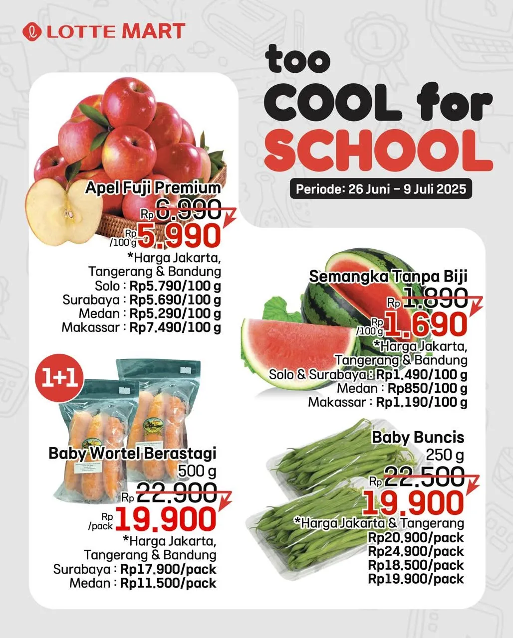 Promo Terbaru Too Cool for School Lotte Mart 26 Juni – 9 Juli 2025