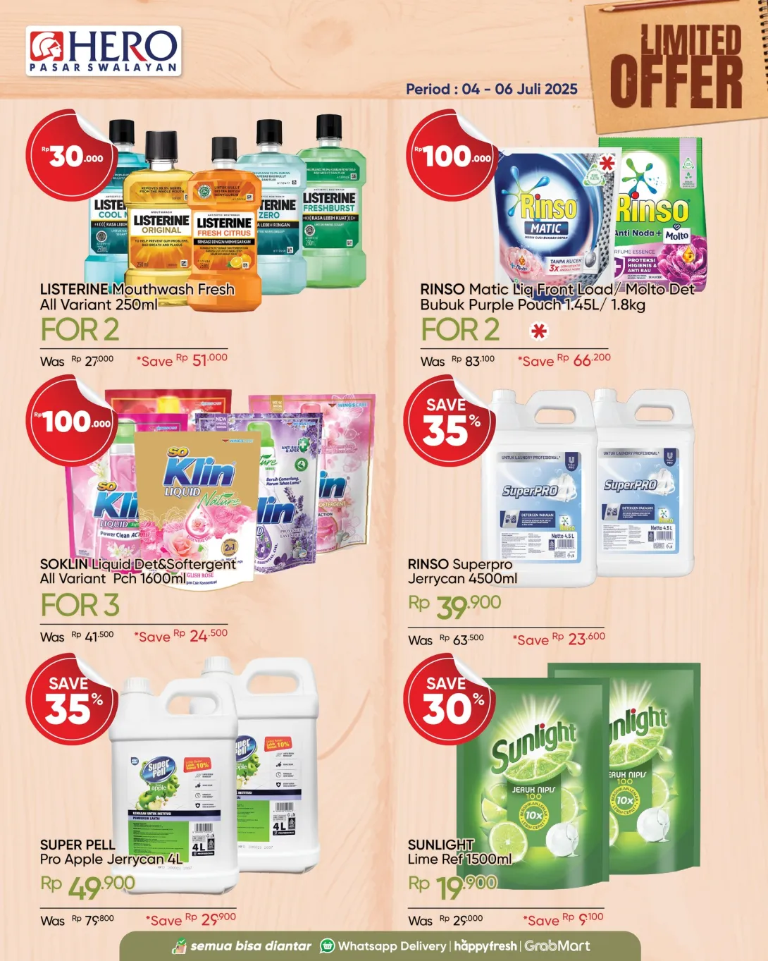 Promo Mie & Pasta Terbaru di Hero Supermarket! Dapatkan penawaran spesial hanya sampai 6 Juli 2025 – belanja hemat produk favorit Anda mulai dari La Fonte Spaghetti, Tropicana Slim Shirataki, hingga Nongshim dan Samyang Ramen Korea.